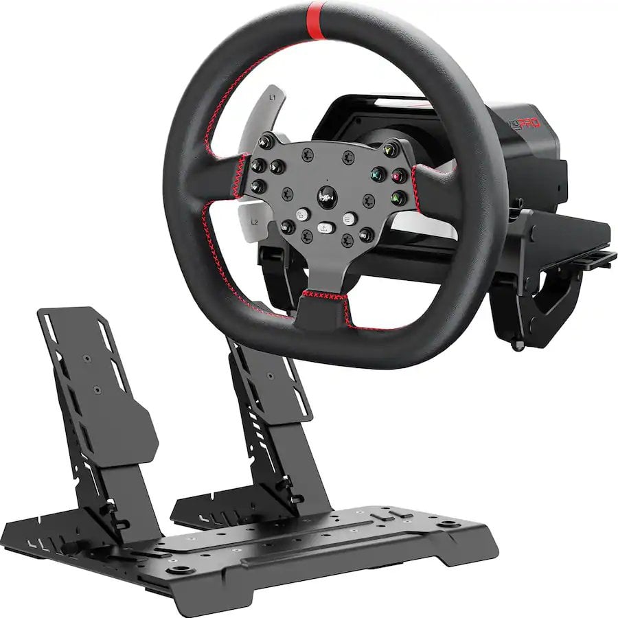 VOLANTE PXN V10 ULTRA, DIRECT DRIVE 3.2 NM, PC, PS4, XBOX ONE, XBOX SERIES X|S, INCLUYE PEDALES - 1