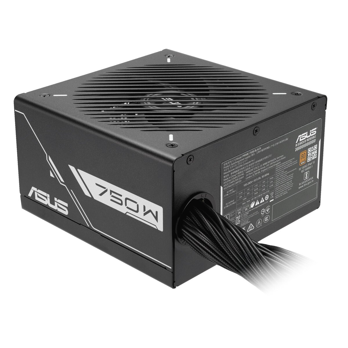 FUENTE DE PODER ASUS PRIME 750W BRONZE, CABLES FIJOS, PFC ACTIVO, CERTIFICADA 80 PLUS BRONZE - 3
