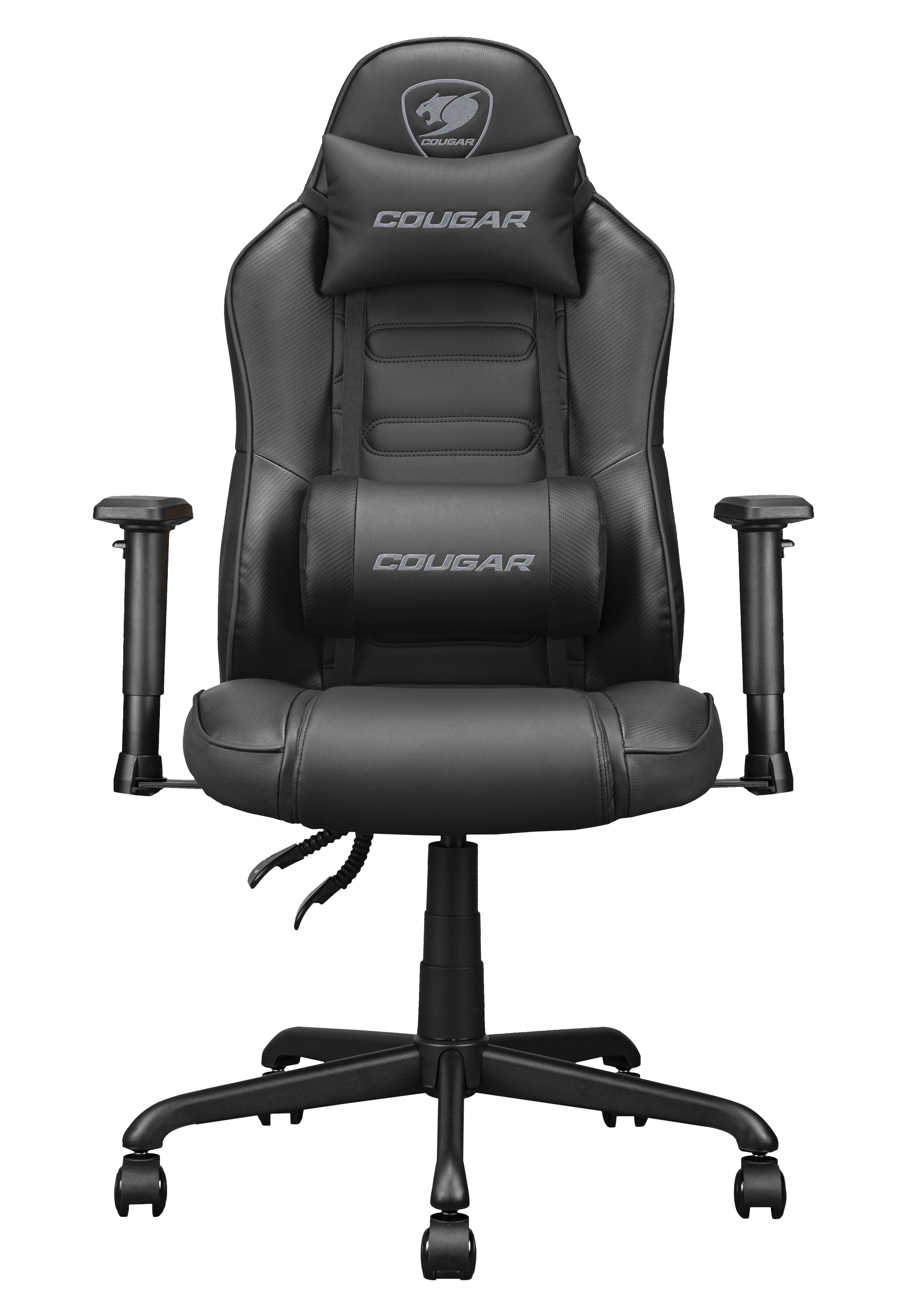 SILLA GAMER PROFESIONAL COUGAR FUSION S BLACK, RECLINABLE 130°, COLOR NEGRO - 1