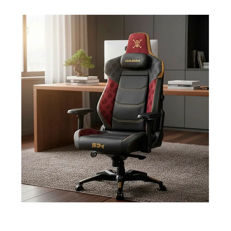 SILLA GAMER PROFESIONAL COUGAR ARMOR EVO LUFFY, EDICION LIMITADA ONE PIECE, SOPORTE LUMBAR 4 VIAS - 4