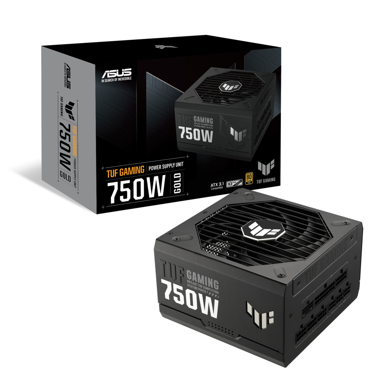 FUENTE DE PODER ASUS TUF GAMING 750G, 750W, FULL MODULAR, CERTIFICADA 80 PLUS GOLD - 1