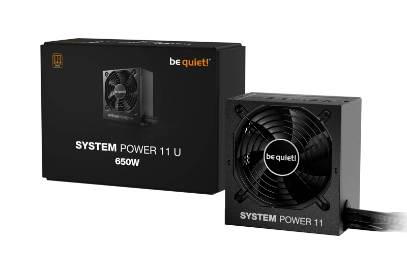 FUENTE DE PODER BE QUIET! SYSTEM POWER 11U, 650W, CABLES FIJOS, 80 PLUS BRONZE, ATX 3.1, PCIE 5.1 - 3
