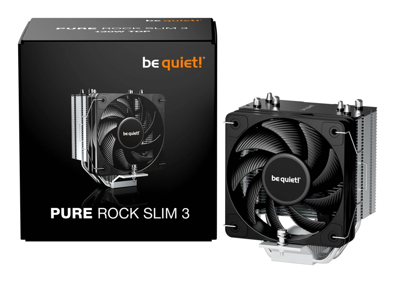 DISIPADOR PARA CPU BE QUIET! PURE ROCK SLIM 3, 3 HEATPIPES, VENTILADOR PWM 100MM, 130W TDP - 4