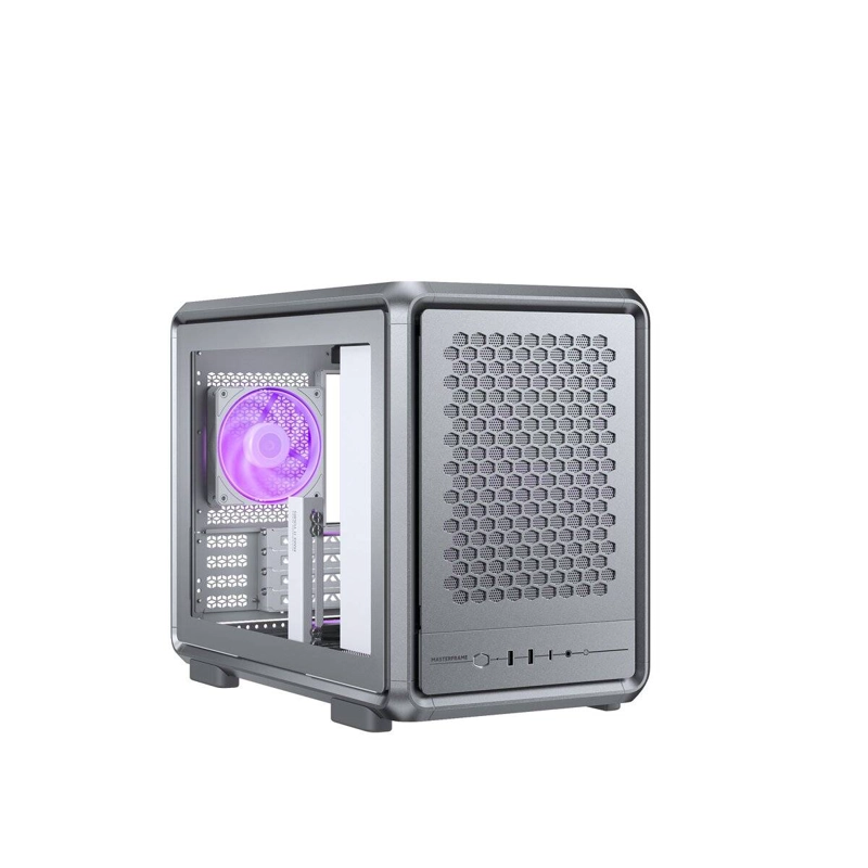 GABINETE COOLER MASTER MASTERFRAME 400 MESH, DISEÑO FREEFORM 2.0, M-ATX, MINI-ITX, BLANCO - 1