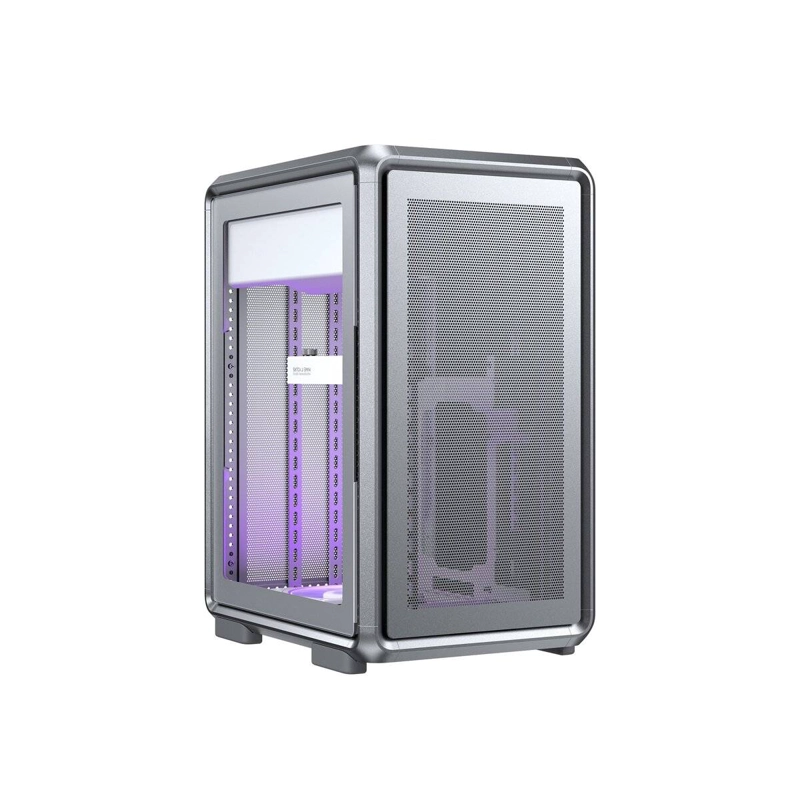 GABINETE COOLER MASTER MASTERFRAME 400 MESH, DISEÑO FREEFORM 2.0, M-ATX, MINI-ITX, BLANCO - 2
