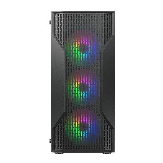 GABINETE GAMER COUGAR MX110 RGB MID TOWER ATX, VIDRIO TEMPLADO, 4 VENTILADORES ARGB - 2