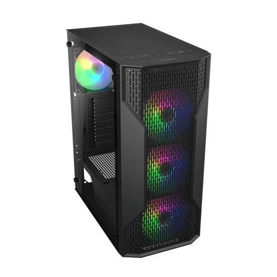 GABINETE GAMER COUGAR MX110 RGB MID TOWER ATX, VIDRIO TEMPLADO, 4 VENTILADORES ARGB - 3