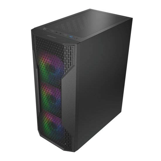 GABINETE GAMER COUGAR MX110 RGB MID TOWER ATX, VIDRIO TEMPLADO, 4 VENTILADORES ARGB - 4
