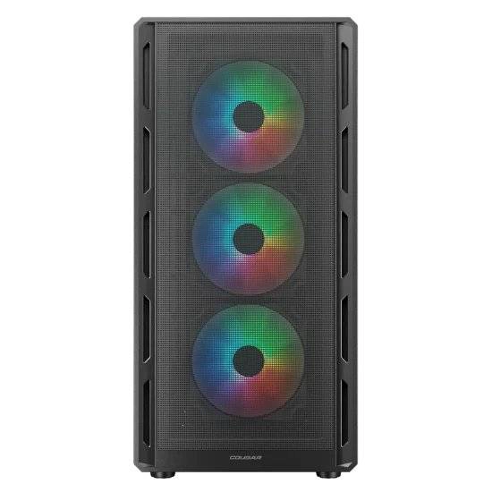 GABINETE GAMER COUGAR AIRFACE PURE RGB, VIDRIO TEMPLADO, MID TOWER ATX, MICRO-ATX, MINI-ITX, NEGRO - 2
