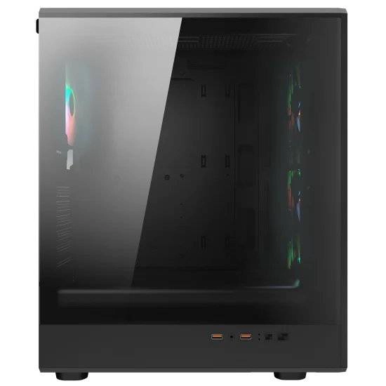 GABINETE GAMER COUGAR AIRFACE PURE RGB, VIDRIO TEMPLADO, MID TOWER ATX, MICRO-ATX, MINI-ITX, NEGRO - 5