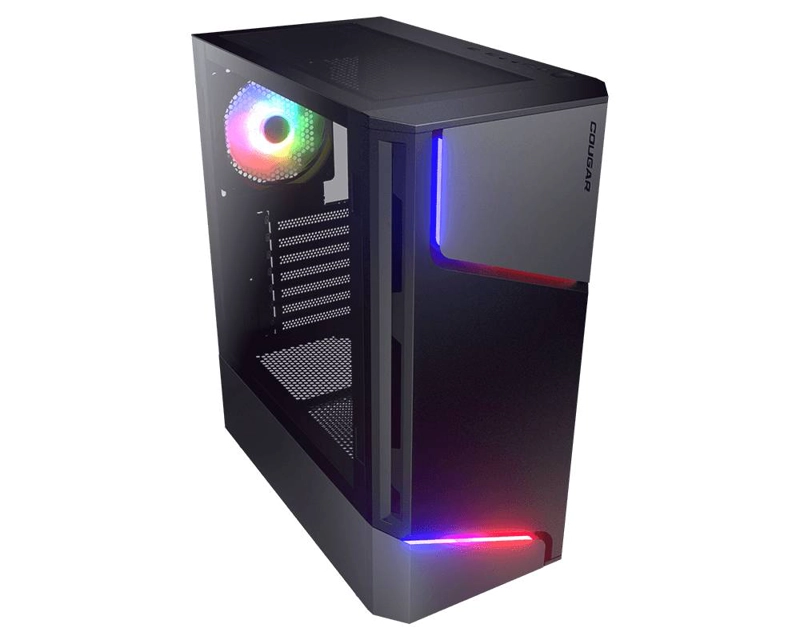GABINETE GAMER COUGAR MX360 RGB MID TOWER ATX VIDRIO TEMPLADO - CGR-5CC6G-RGB PART NUMBER: CGR-5CC6G - 3