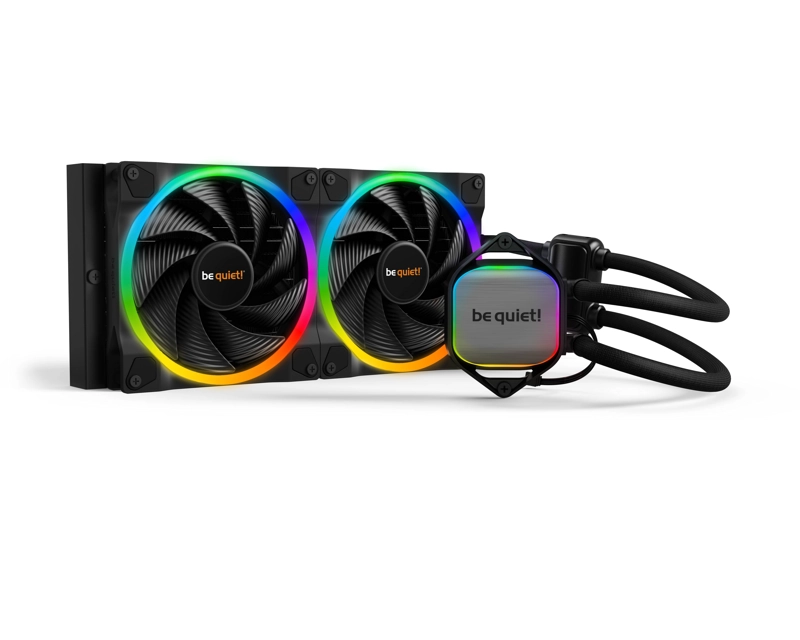 REFRIGERACION LIQUIDA BE QUIET! PURE LOOP 2 FX, 280MM, 2X LIGHT WINGS PWM, INCLUYE HUB ARGB, BLACK - 1
