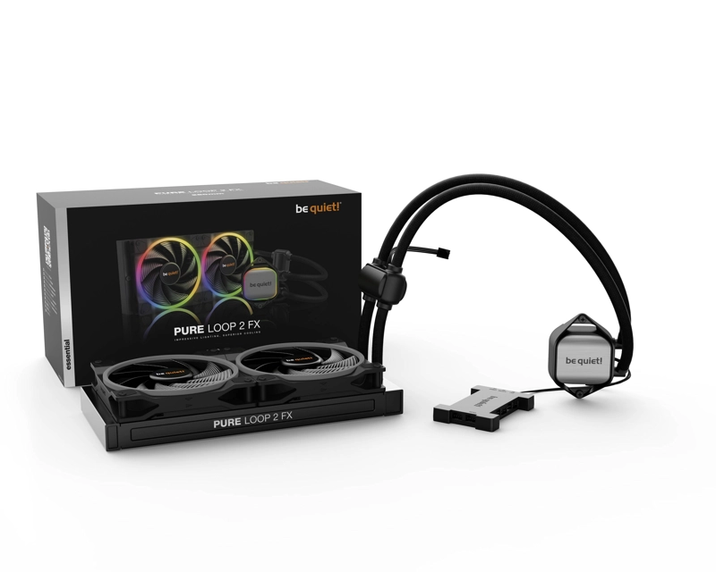REFRIGERACION LIQUIDA BE QUIET! PURE LOOP 2 FX, 280MM, 2X LIGHT WINGS PWM, INCLUYE HUB ARGB, BLACK - 3