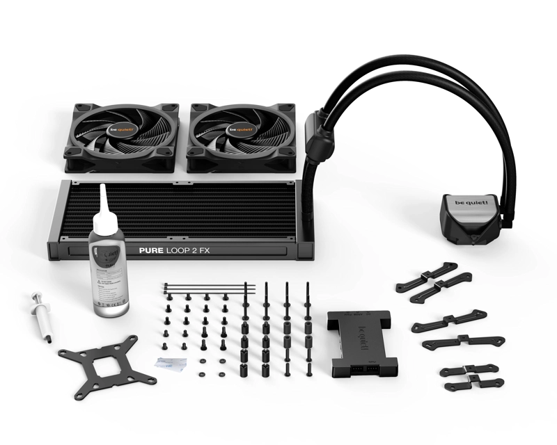 REFRIGERACION LIQUIDA BE QUIET! PURE LOOP 2 FX, 280MM, 2X LIGHT WINGS PWM, INCLUYE HUB ARGB, BLACK - 4