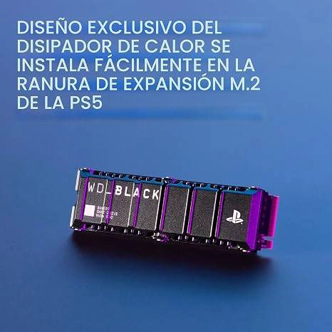 UNIDAD SSD SANDISK WD_BLACK SN850P NMVE, 1TB, LECTURA 7300 MBS, ESCRITURA 6300 MBS, LICENCIA PS5 - 4