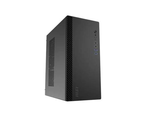 GABINETE MSI PRO SHIELD M100P, 1 VENTILADOR TRASERO, MID TOWER, NEGRO - 1