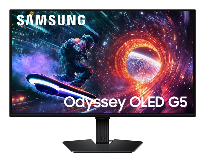MONITOR GAMER PLANO SAMSUNG ODYSSEY G5 27' QHD OLED 180HZ 0.03MS HDMI, DP, FREESYNC G-SYNC HDR10 - 1