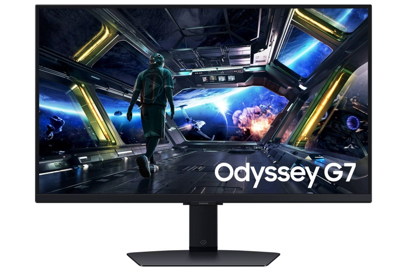 MONITOR GAMER SAMSUNG ODYSSEY G7 G70D 27'' 4K UHD, 144HZ FAST IPS, 1MS, HDR10+, GAMING HUB, NEGRO - 1