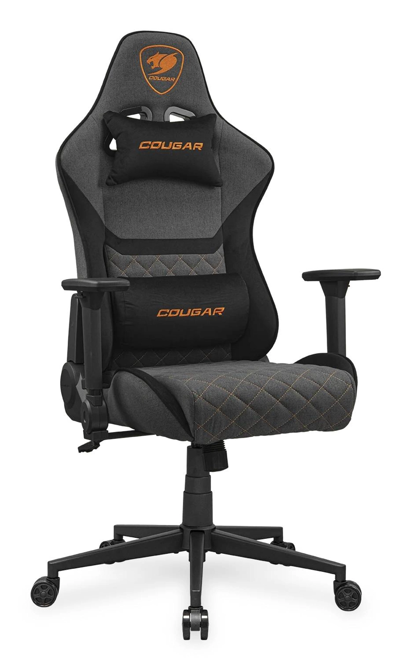 SILLA GAMER COUGAR ARMOR ONE V2 GRAY F, RECLINABLE 155°, REPOSABRAZOS 4D, IMITACION DE LINO, GRIS - 2