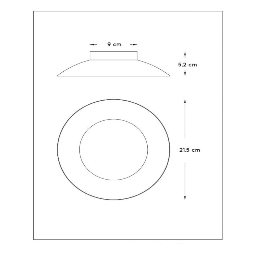 PLAFON FOSKAL LED DORADO Ø21,5-LED-6W-2700K - 3