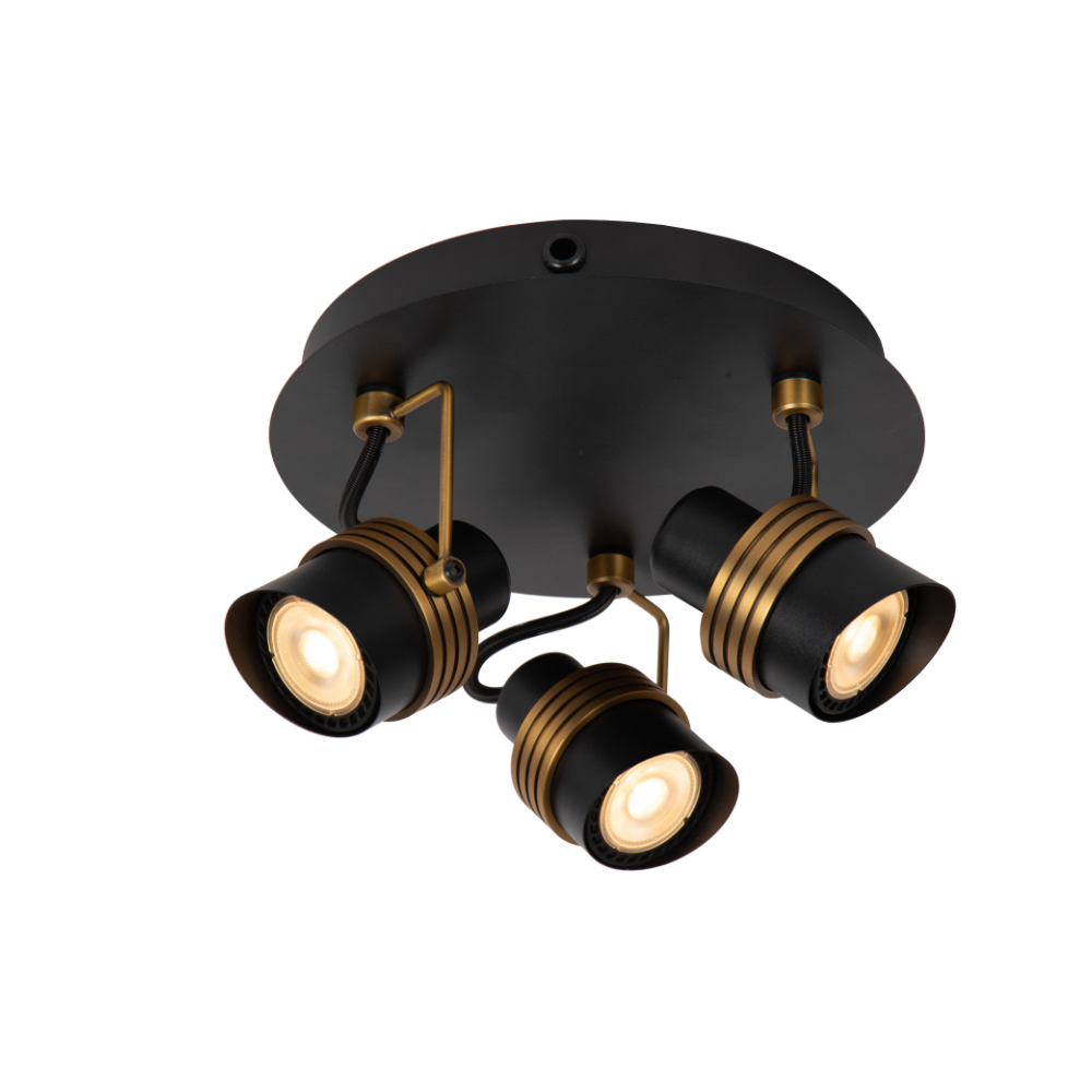 PLAFON DIRECCIONAL TUNDRAN NEGRO 3XGU10 - 1