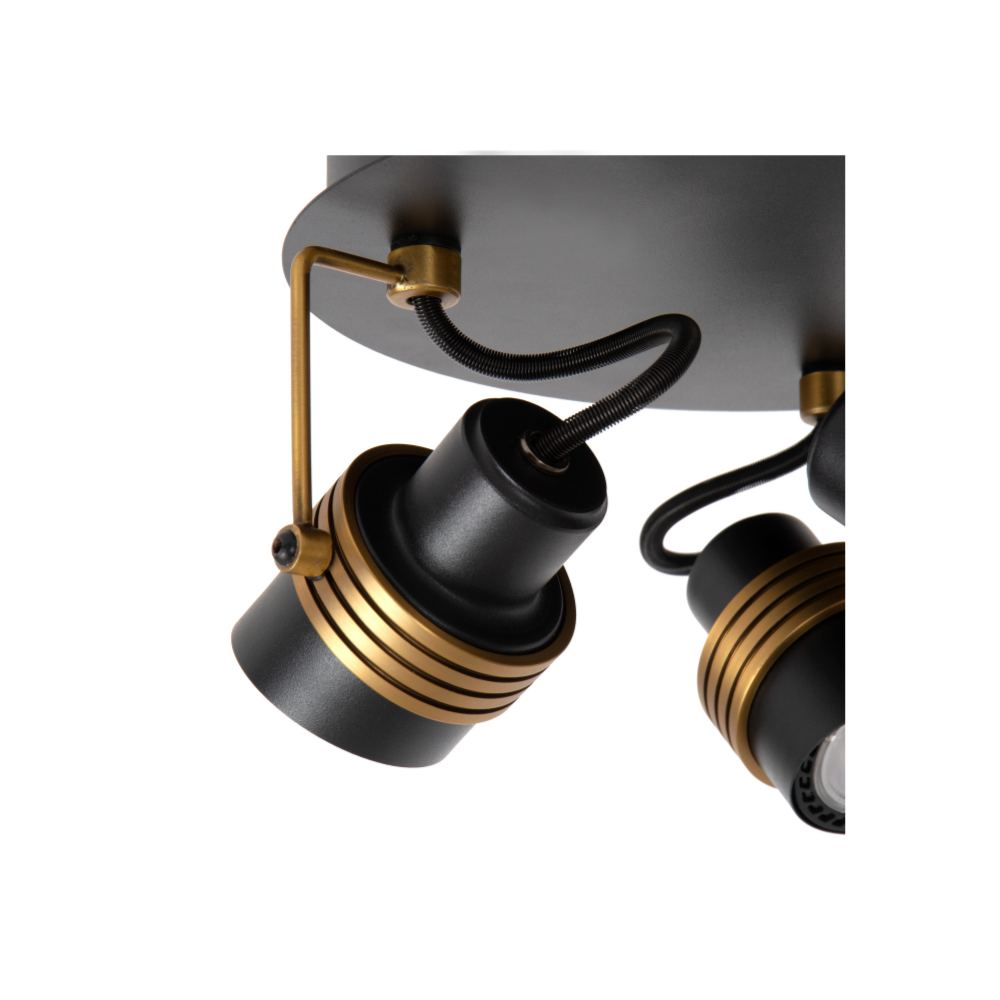 PLAFON DIRECCIONAL TUNDRAN NEGRO 3XGU10 - 2