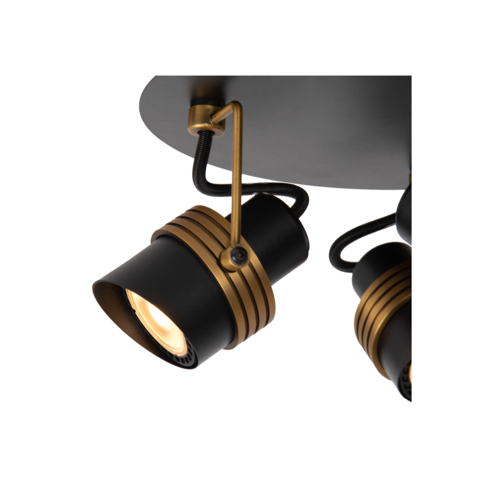 PLAFON DIRECCIONAL TUNDRAN NEGRO 3XGU10 - 3