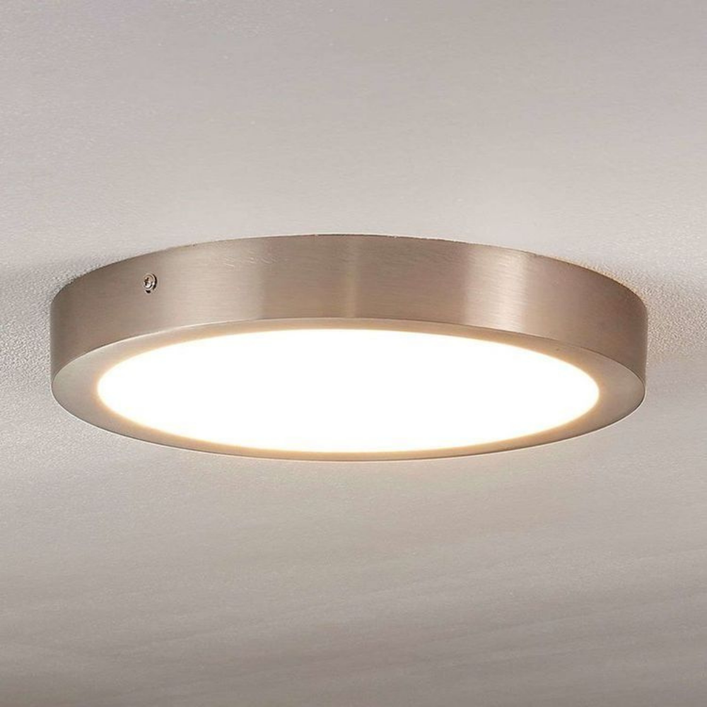 PLAFON PANEL LED 18W SILVER REDONDO 3000K - 3