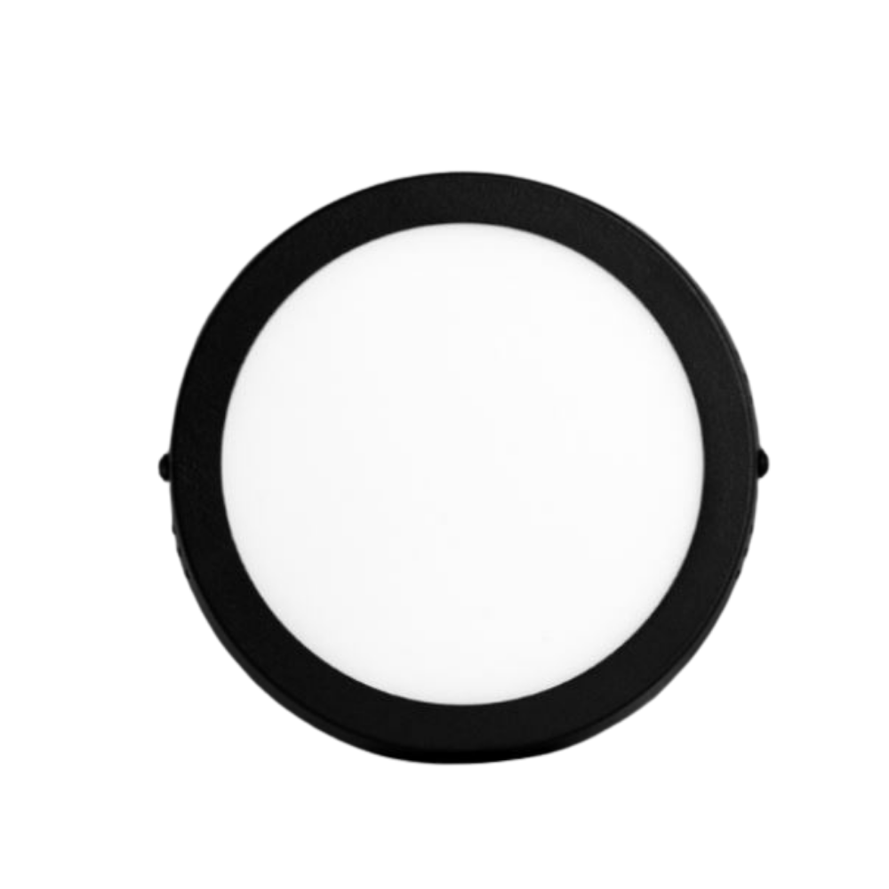 PLAFON PANEL LED 24W NEGRO REDONDO 3000K - 1