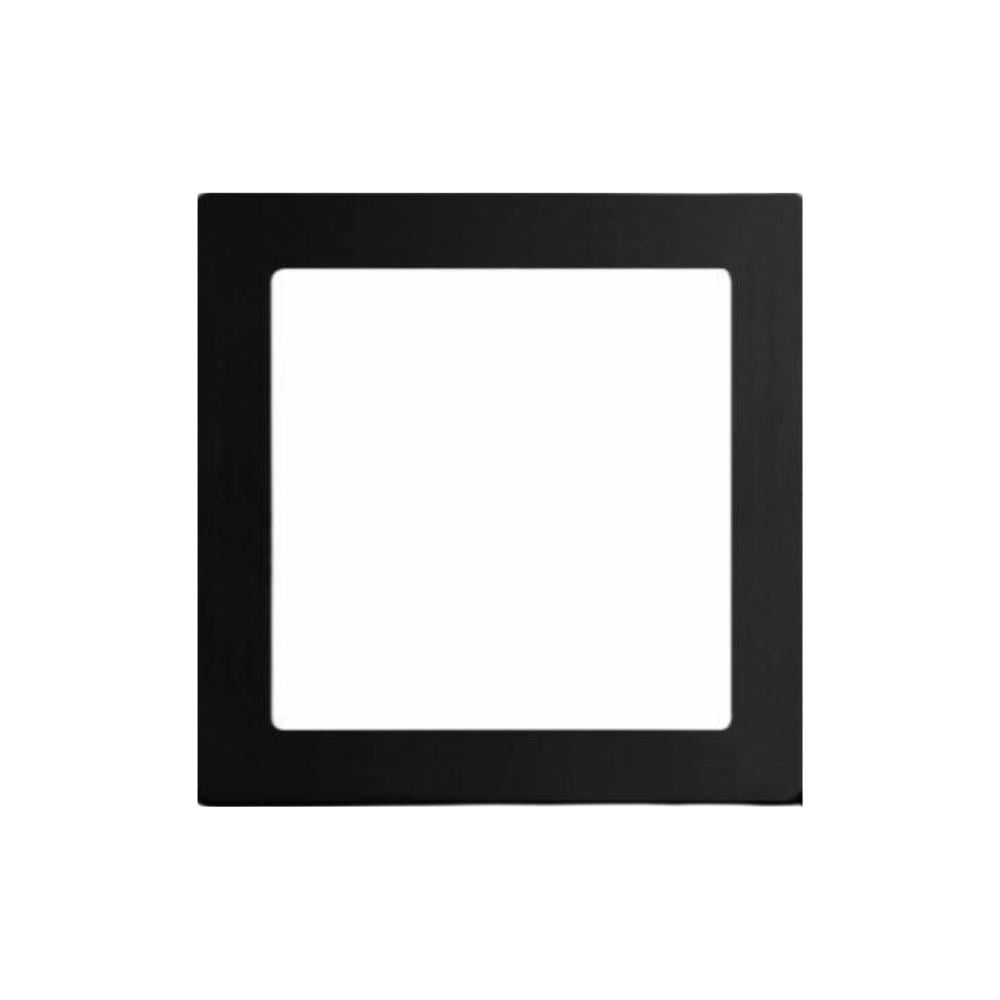 PLAFON PANEL LED 24W NEGRO CUADRADO 3000K - 1