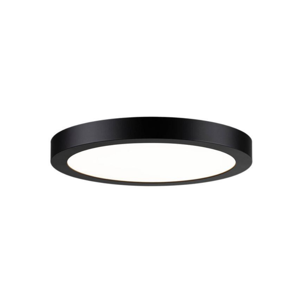 PLAFON PANEL LED 18W NEGRO REDONDO 3000K - 3