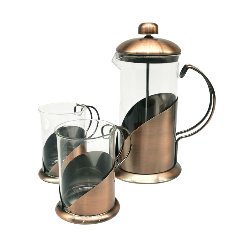 CAFETERA VINTAGE COBRIZADA - 2
