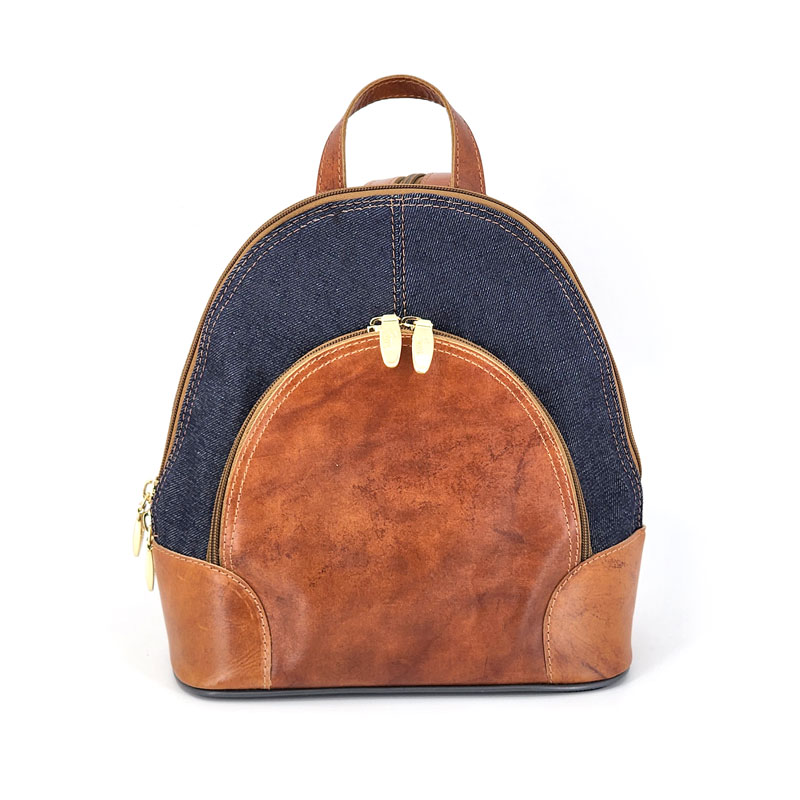 MOCHILA LITTLE BEETLE MEZCLILLA CUERO - 2