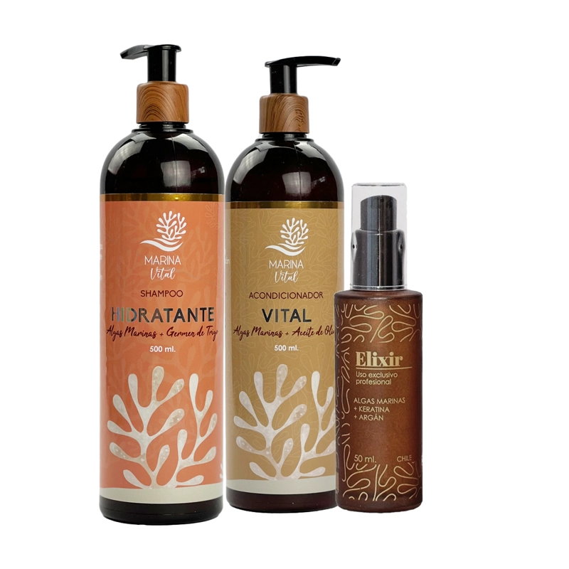 SHAMPOO MARINA VITAL 1186835 PODER HIDRATANTE ACONDICIONADOR Y SERUM ELIXIR - 3