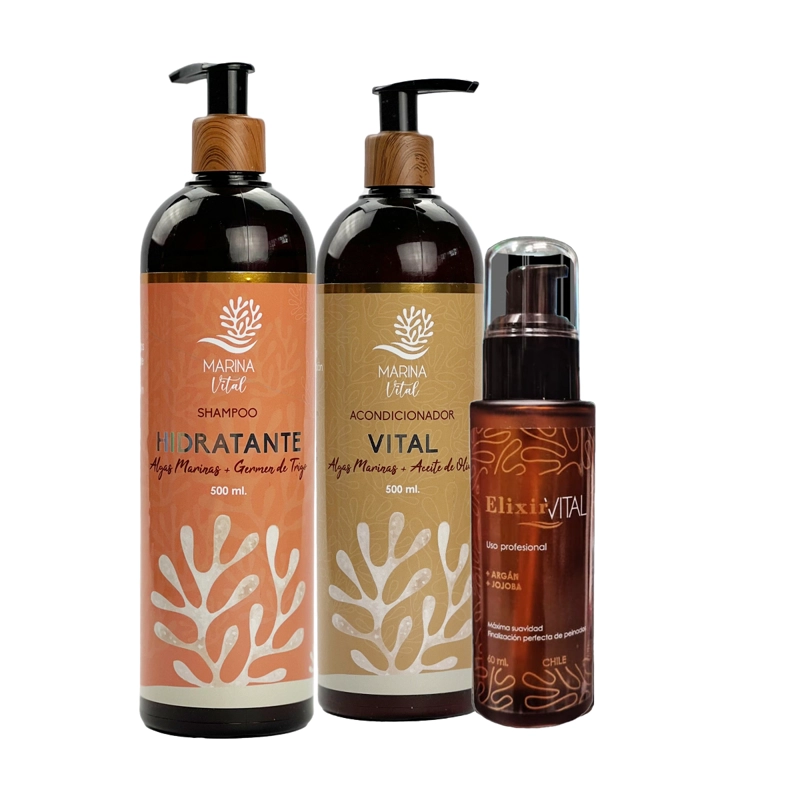SHAMPOO MARINA VITAL 1186835 PODER HIDRATANTE ACONDICIONADOR Y SERUM ELIXIR - 4