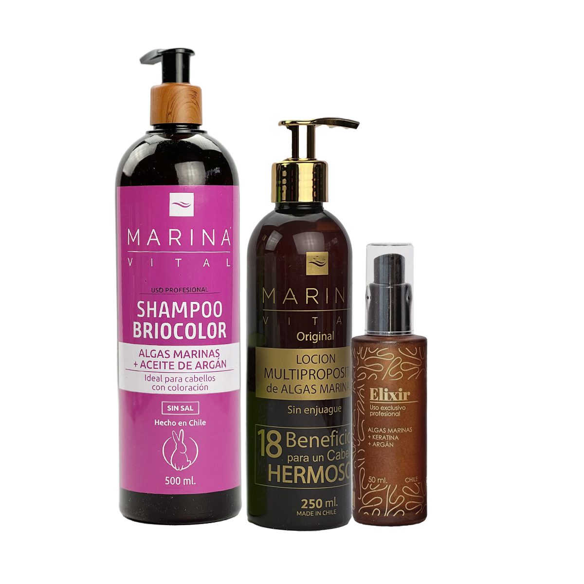SHAMPOO MARINA VITAL BRIOCOLOR SERUM Y LOCION MULTIPROPOSITO - 2