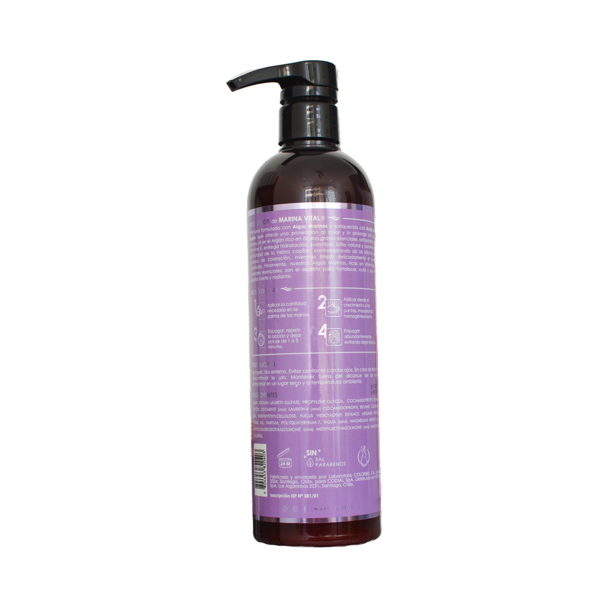 SHAMPOO CABELLO MARINA VITAL BRIOCOLOR 500 ML - 2