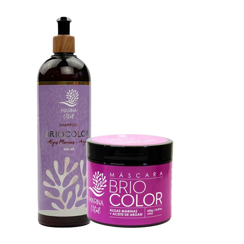 SHAMPOO MARINA VITAL Y MASCARA BRIOCOLOR MORADO - 1