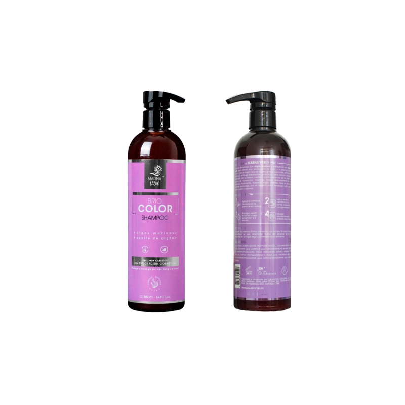 SHAMPOO MARINA VITAL Y MASCARA BRIOCOLOR MORADO - 4