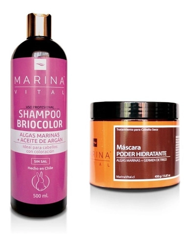 SHAMPOO MARINA VITAL 659136 BRIOCOLOR Y MASCARA PODER HIDRATANTE - 2