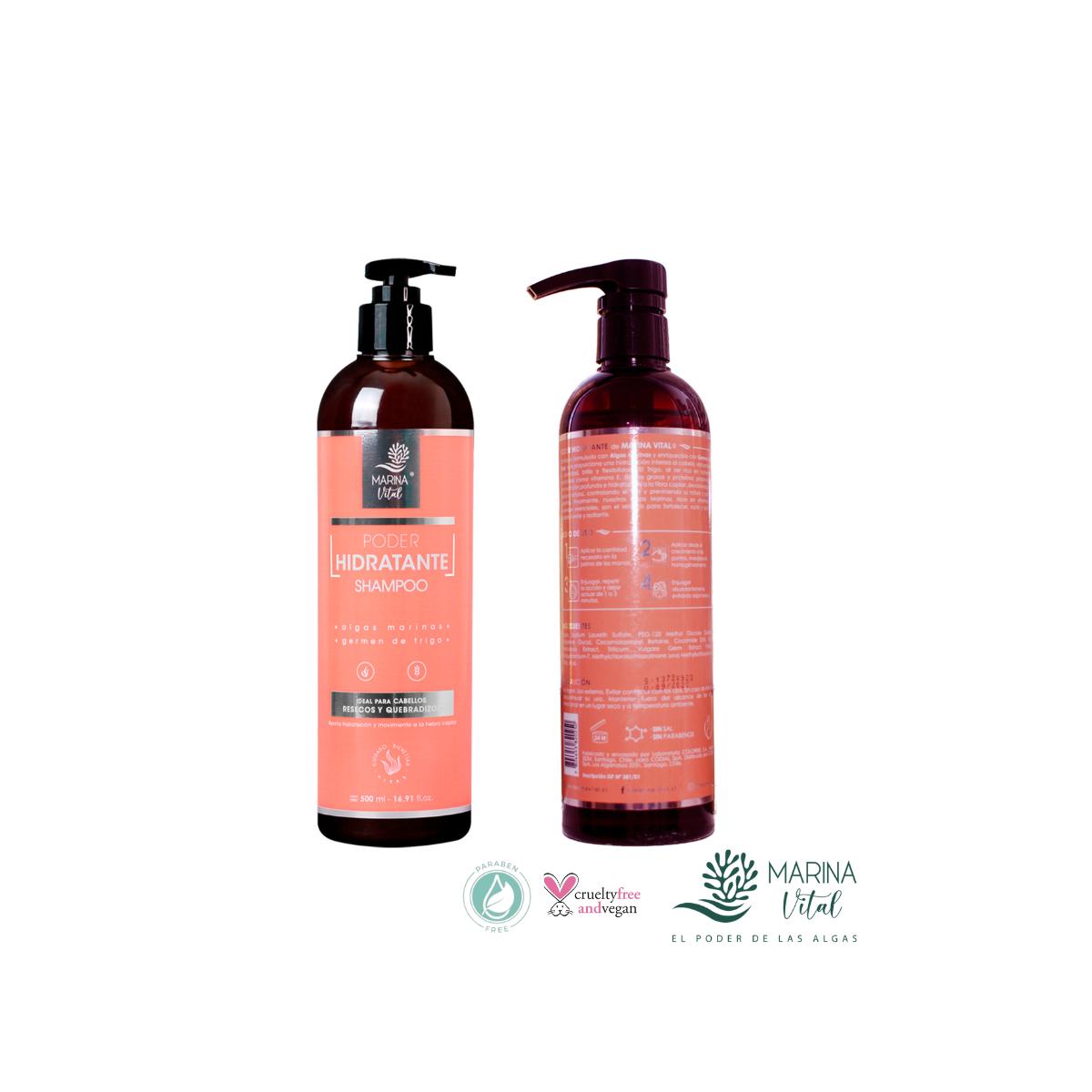 SHAMPOO CABELLO MARINA VITAL PODER HIDRATANTE 500 ML - 3