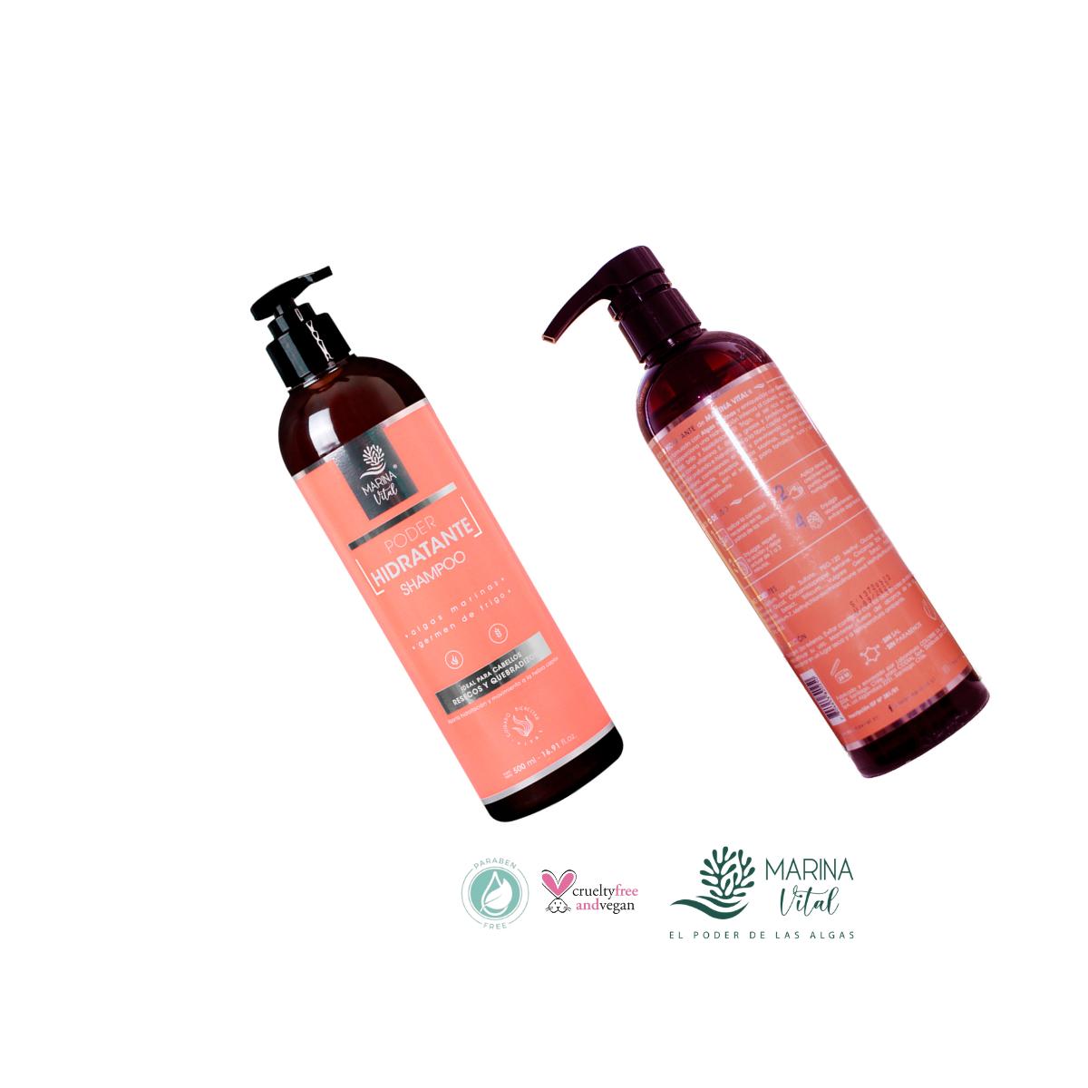 SHAMPOO CABELLO MARINA VITAL PODER HIDRATANTE 500 ML - 4