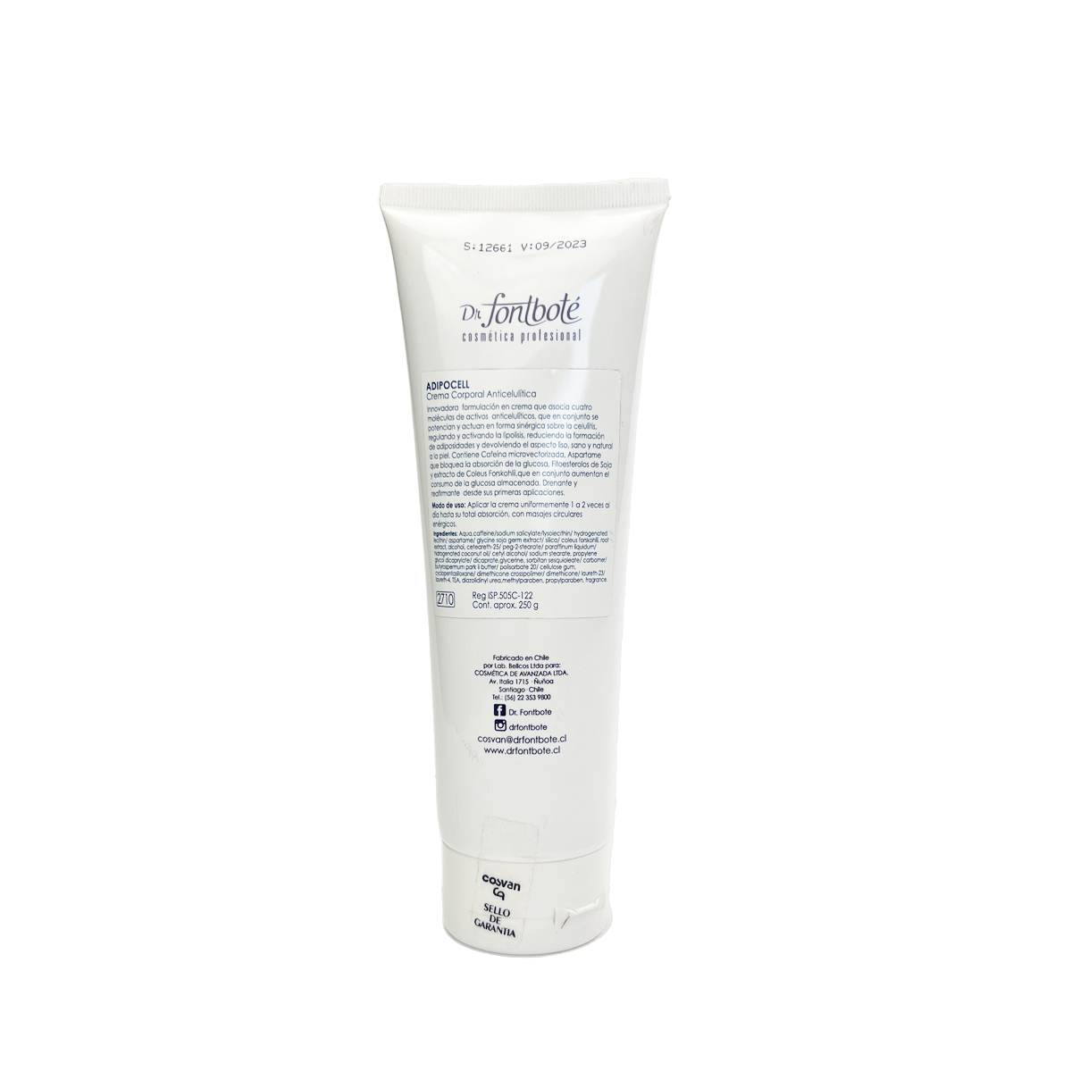 CREMA CORPORAL DR FONTBOTÉ 250 GR ANTICELUTICA ADIPOCELL - 3