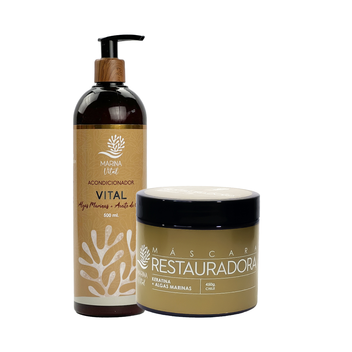 MASCARA RESTAURADORA Y ACONDICIONADOR | DORADO - 1