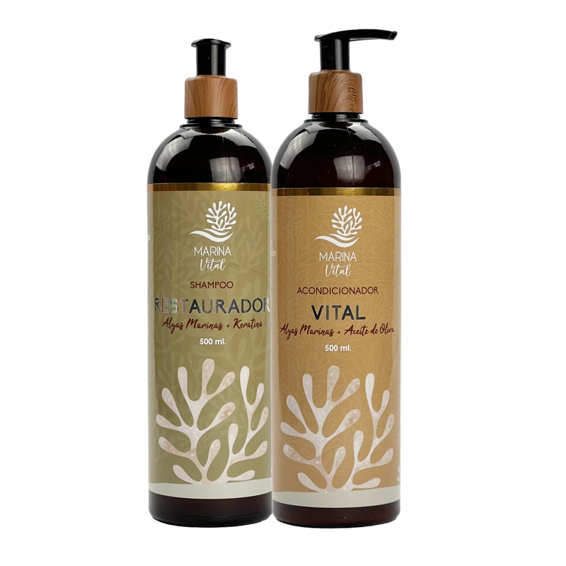 SHAMPOO MARINA VITAL 276719 RESTAURADOR 500 ML Y ACONDICIONADOR 500 ML - 1