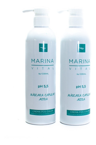 MASCARAS MARINA VITAL ACIDA ALGACID PACK 2 UNIDADES 500 ML C/U - 2