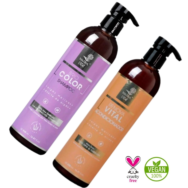 SHAMPOO MARINA VITAL BRIOCOLOR 500 ML Y ACONDICIONADOR 500 ML - 4