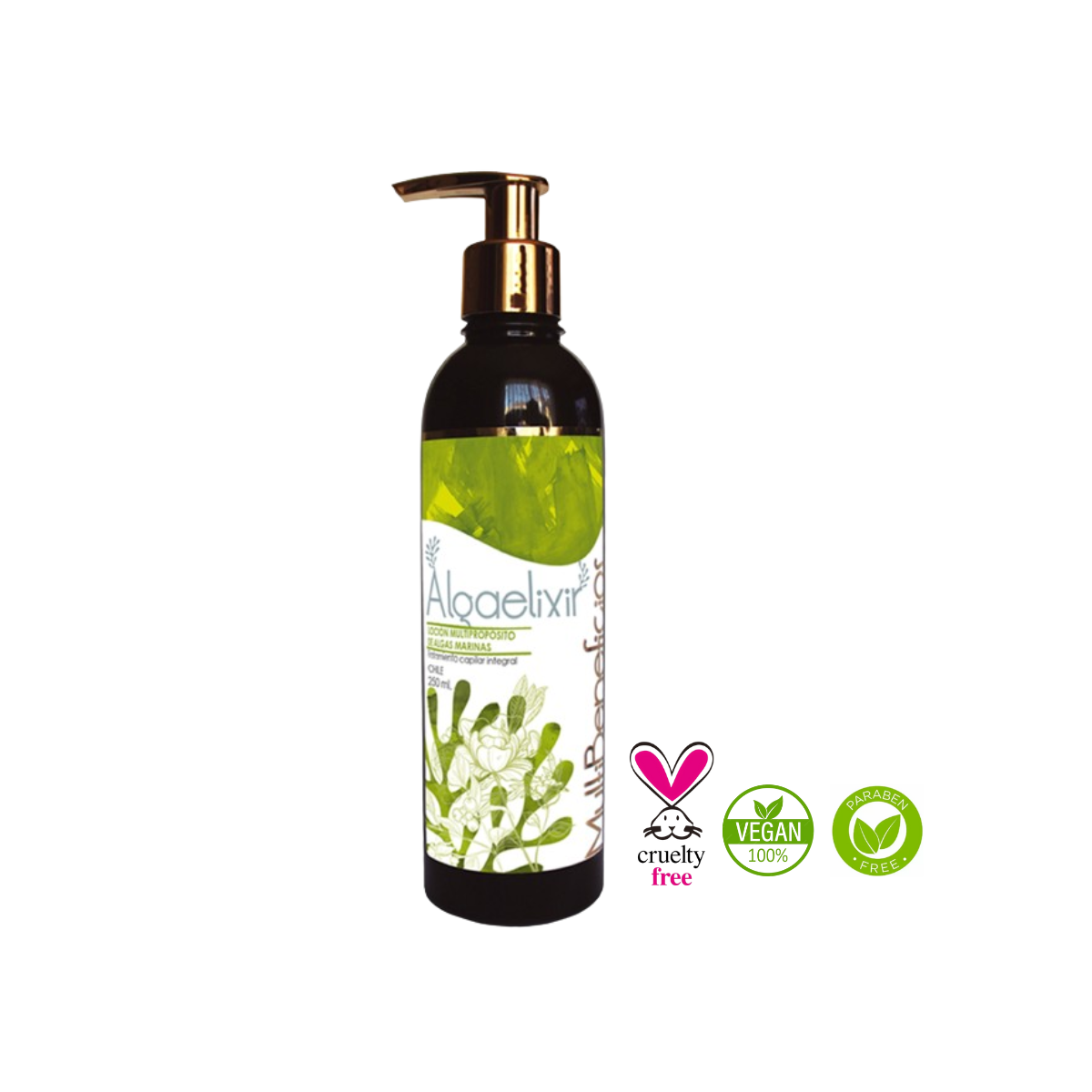 TRATAMIENTO CAPILAR MARINA VITAL ALGAELIXIR MULTIBENEFICIOS 250 ML - 3