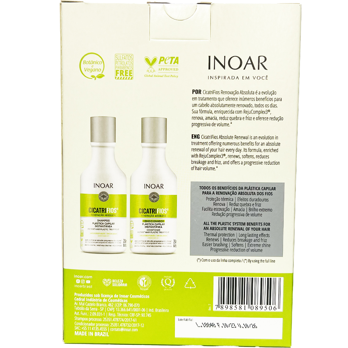 SHAMPOO Y ACONDICIONADOR CICATRIFIOS 250 ML | EN COLOR BLANCO - 2