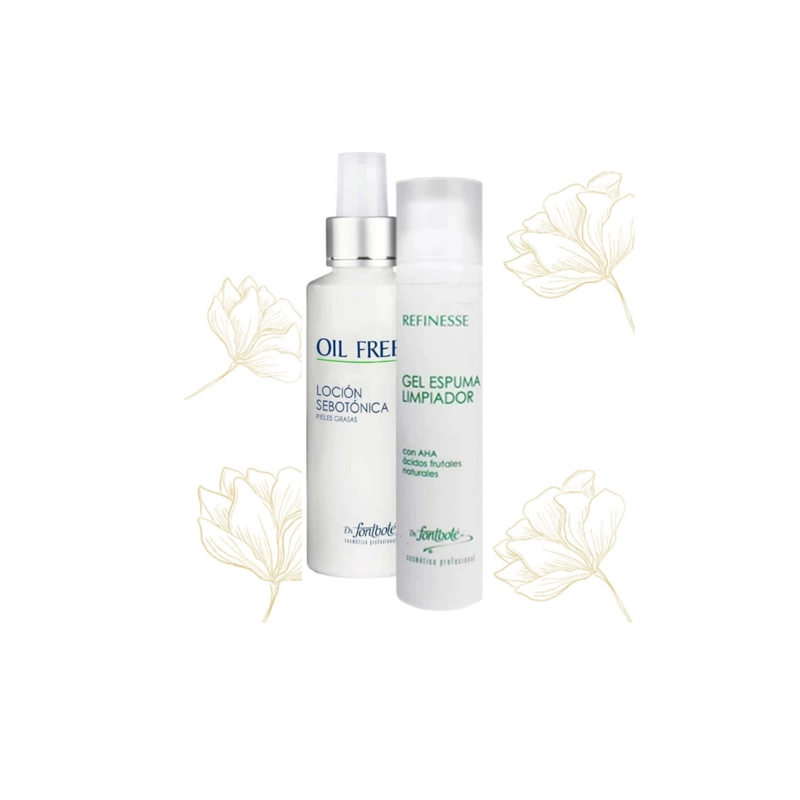 LOCION SEBOTONICA ROSTRO DR FONTBOTÉ 250 ML Y GEL ESPUMA AHA 100 ML - 2